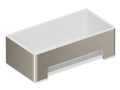 HEWI Metallics Rectangular Shower Basket - Brushed Nickel